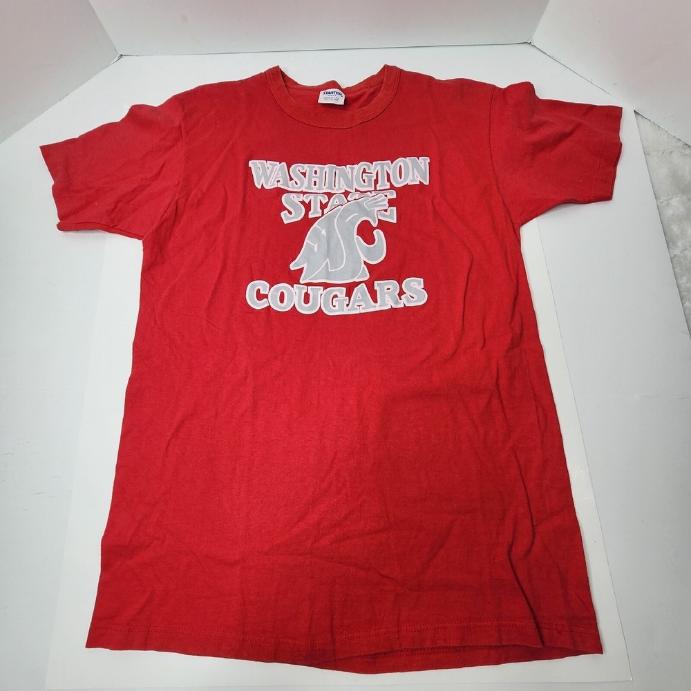 Vtg Starter 90s Washington State Cougars Red Tee T-Shirt Size XL (46-48) Made US